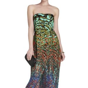 BCBG Jesse Draped Strapless Gown, Size 0